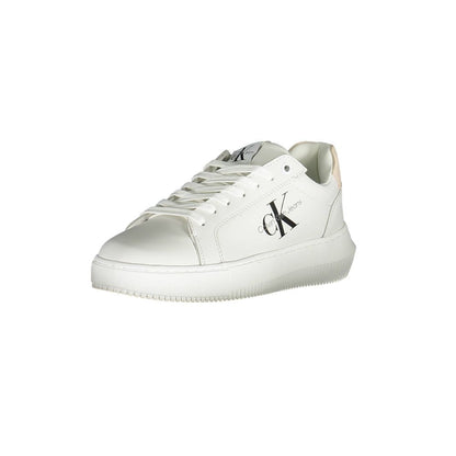 Calvin Klein Damen Sneaker aus weißem Polyester
