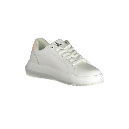 Calvin Klein Damen Sneaker aus weißem Polyester