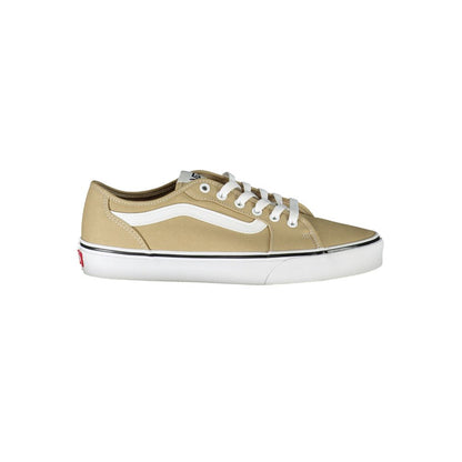 Vans – Beigefarbene Polyester-Sneaker
