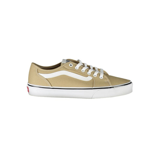 Vans – Beigefarbene Polyester-Sneaker