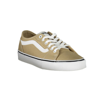 Vans – Beigefarbene Polyester-Sneaker