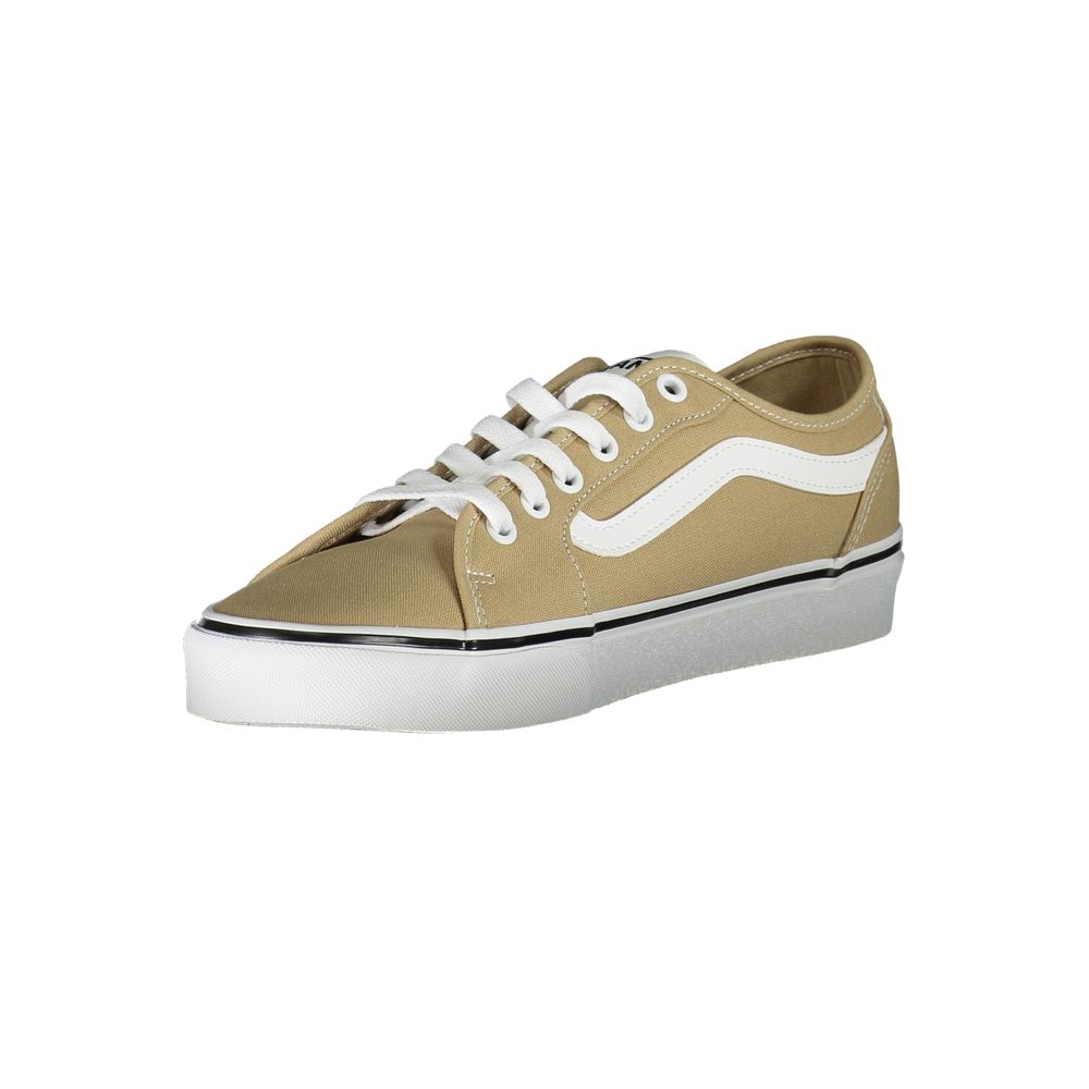 Vans – Beigefarbene Polyester-Sneaker