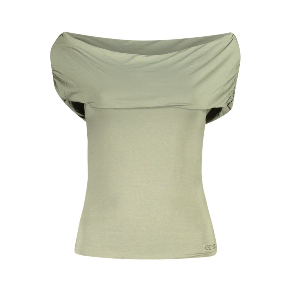 Guess Jeans Grünes Modal Damen T-Shirt