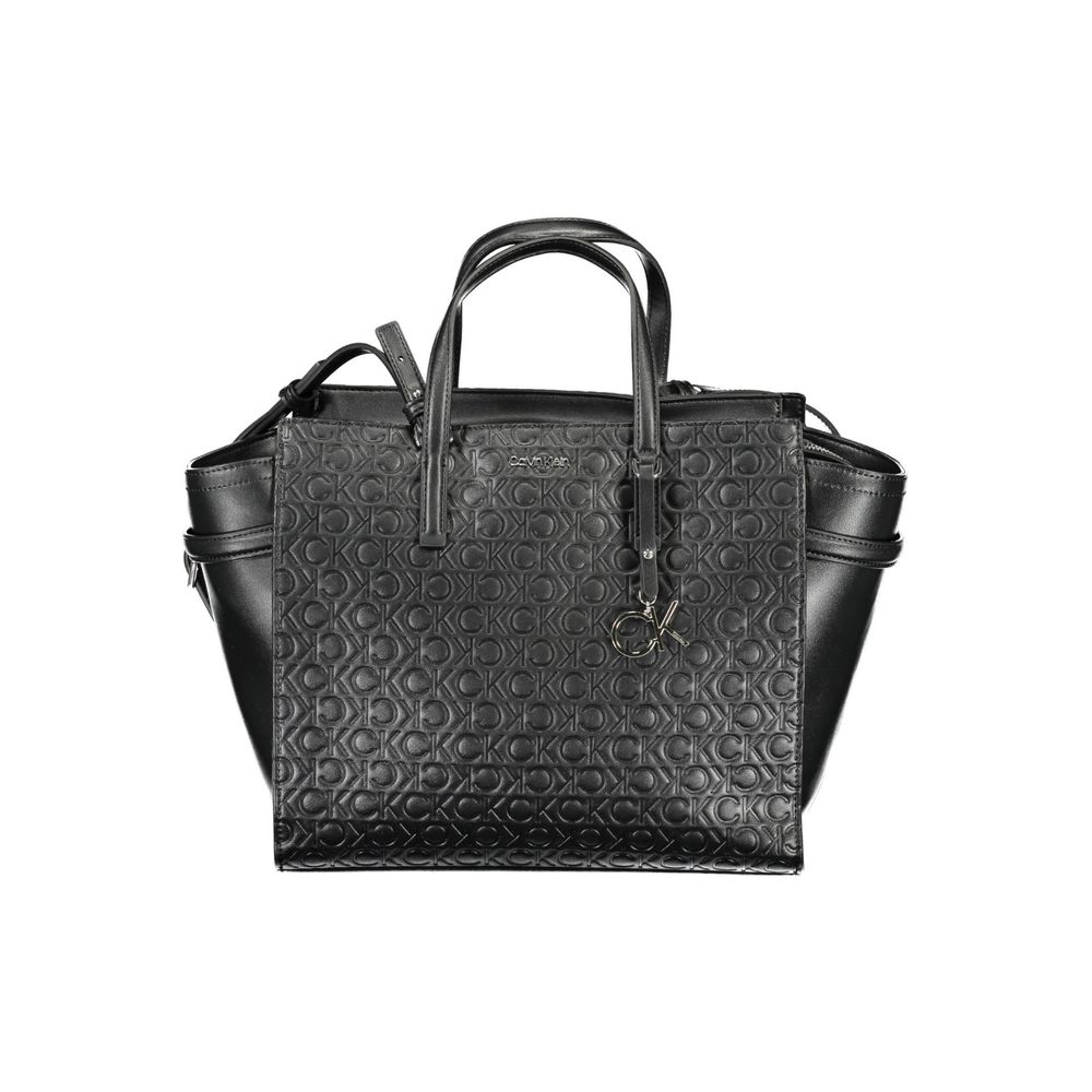 Calvin Klein Schwarze Polyester-Damenhandtasche
