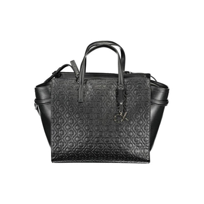 Calvin Klein Schwarze Polyester-Damenhandtasche