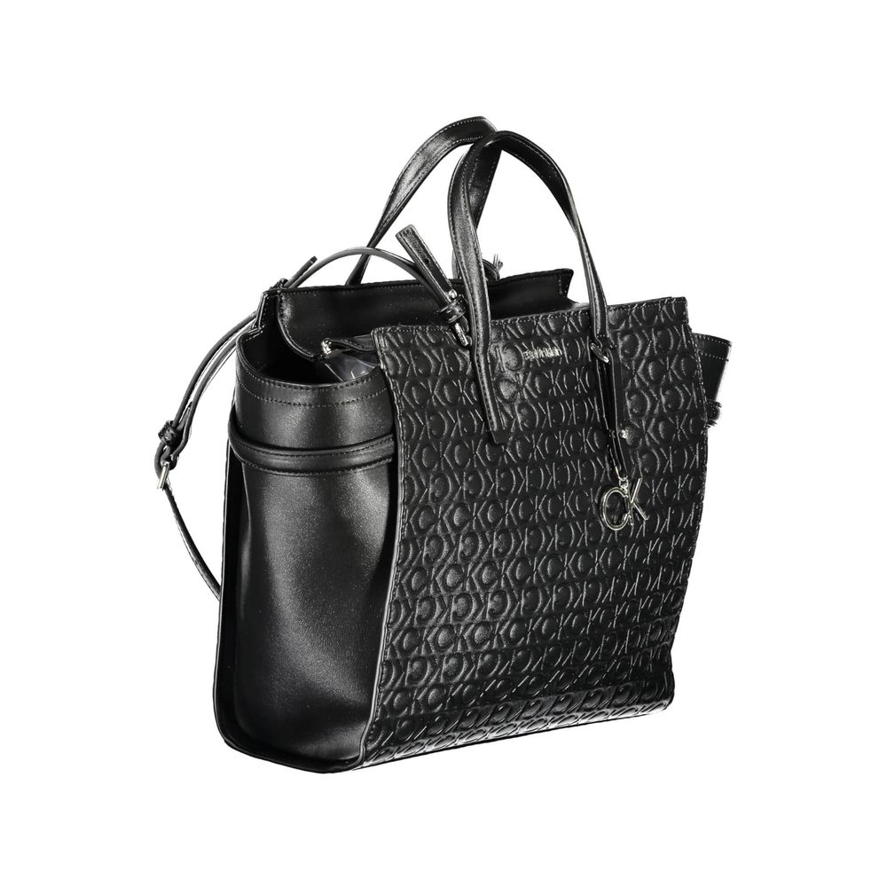 Calvin Klein Schwarze Polyester-Damenhandtasche
