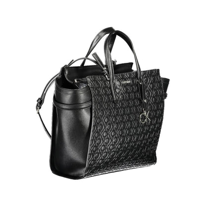 Calvin Klein Schwarze Polyester-Damenhandtasche