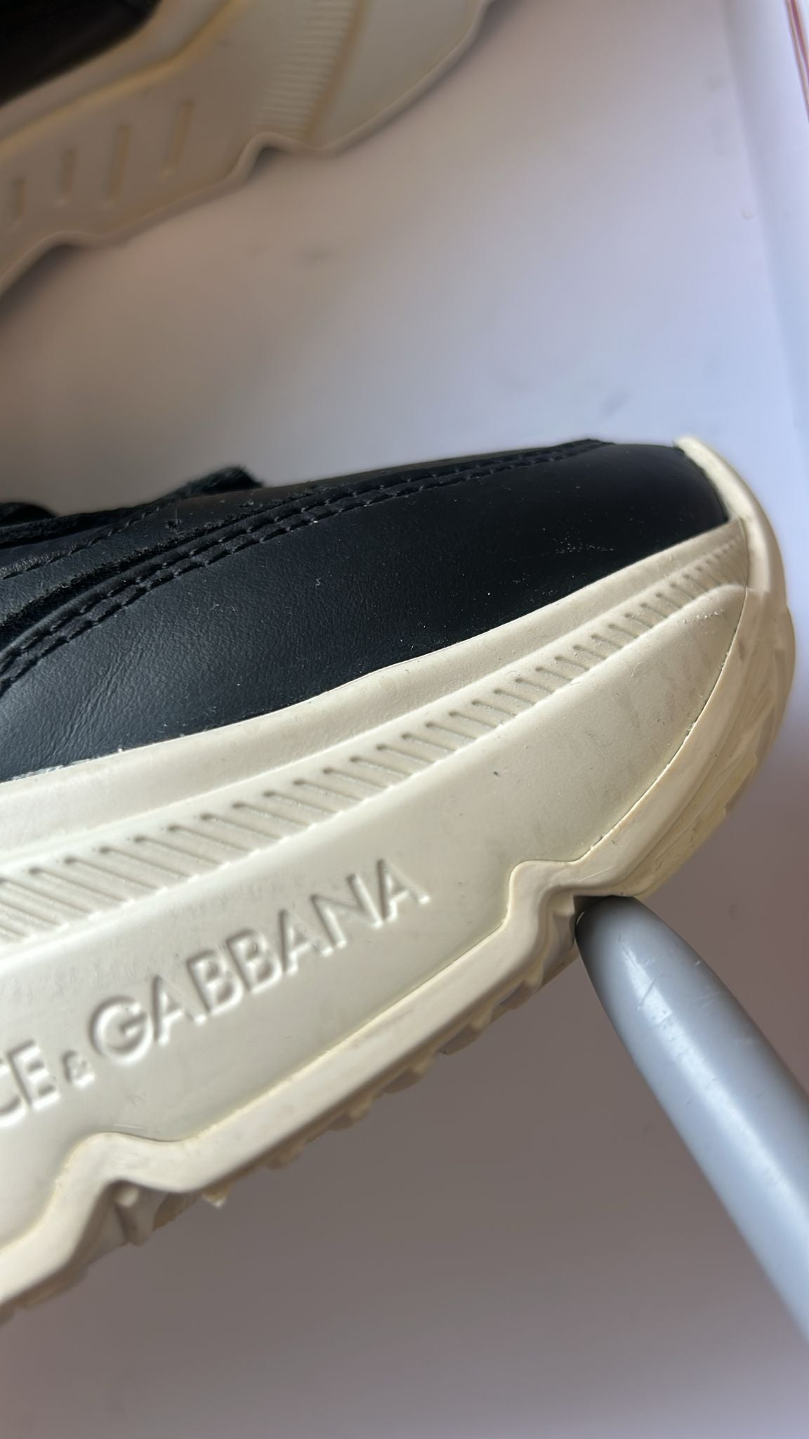 Dolce &amp; Gabbana Schwarz Weiß Daymaster Low Top Sneakers Schuhe