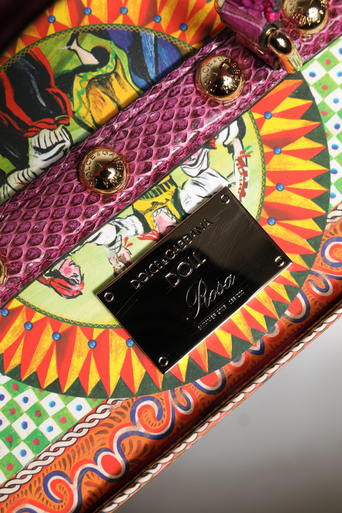 Dolce &amp; Gabbana Schwarzes Kleid Keramik Porzellan Mode Leder Sicily Dolls