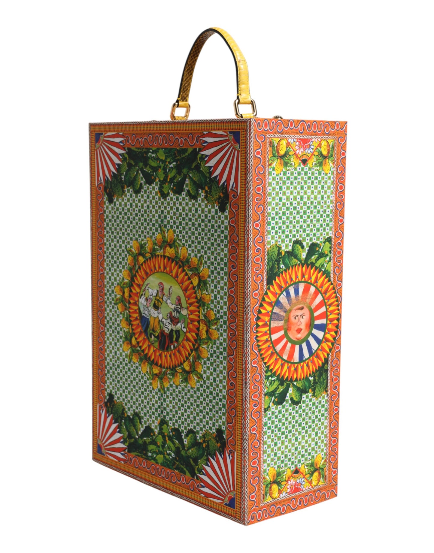 Dolce &amp; Gabbana Rotes Kleid Keramik Porzellan Modebox Leder Sicily Dolls