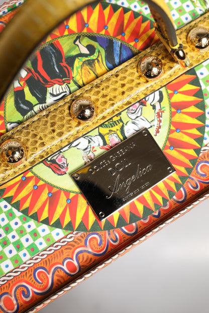 Dolce &amp; Gabbana Rotes Kleid Keramik Porzellan Modebox Leder Sicily Dolls