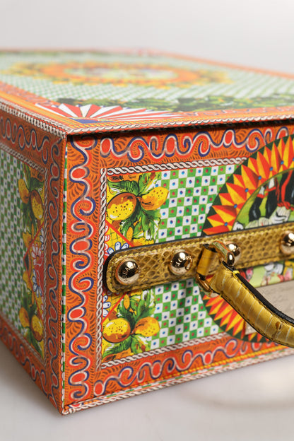 Dolce &amp; Gabbana Rotes Kleid Keramik Porzellan Modebox Leder Sicily Dolls