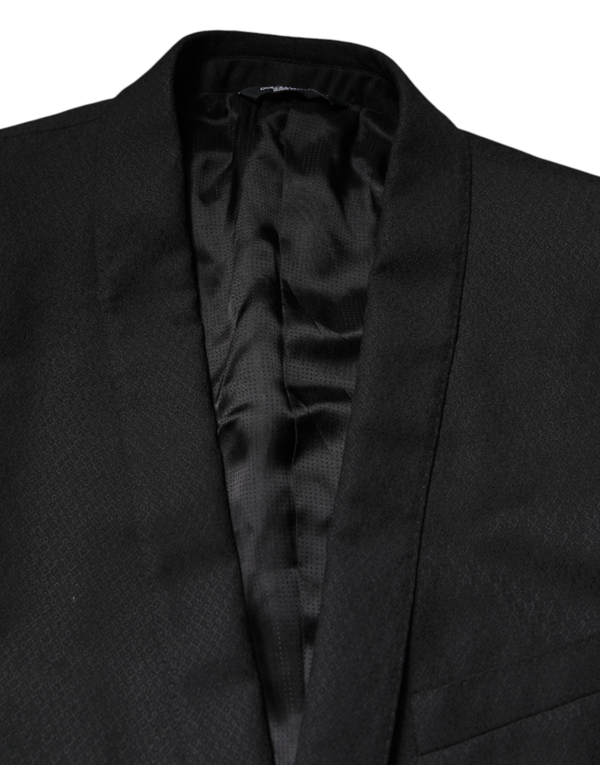Dolce &amp; Gabbana Schwarz GOLD Einreihiger Anzugmantel Blazer