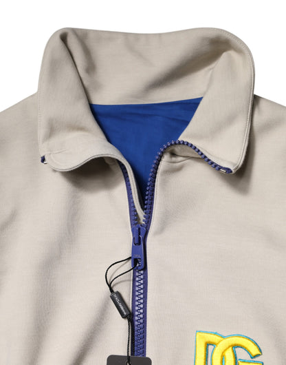 Dolce &amp; Gabbana – Mehrfarbige Bomberjacke aus Polyester mit durchgehendem Reißverschluss