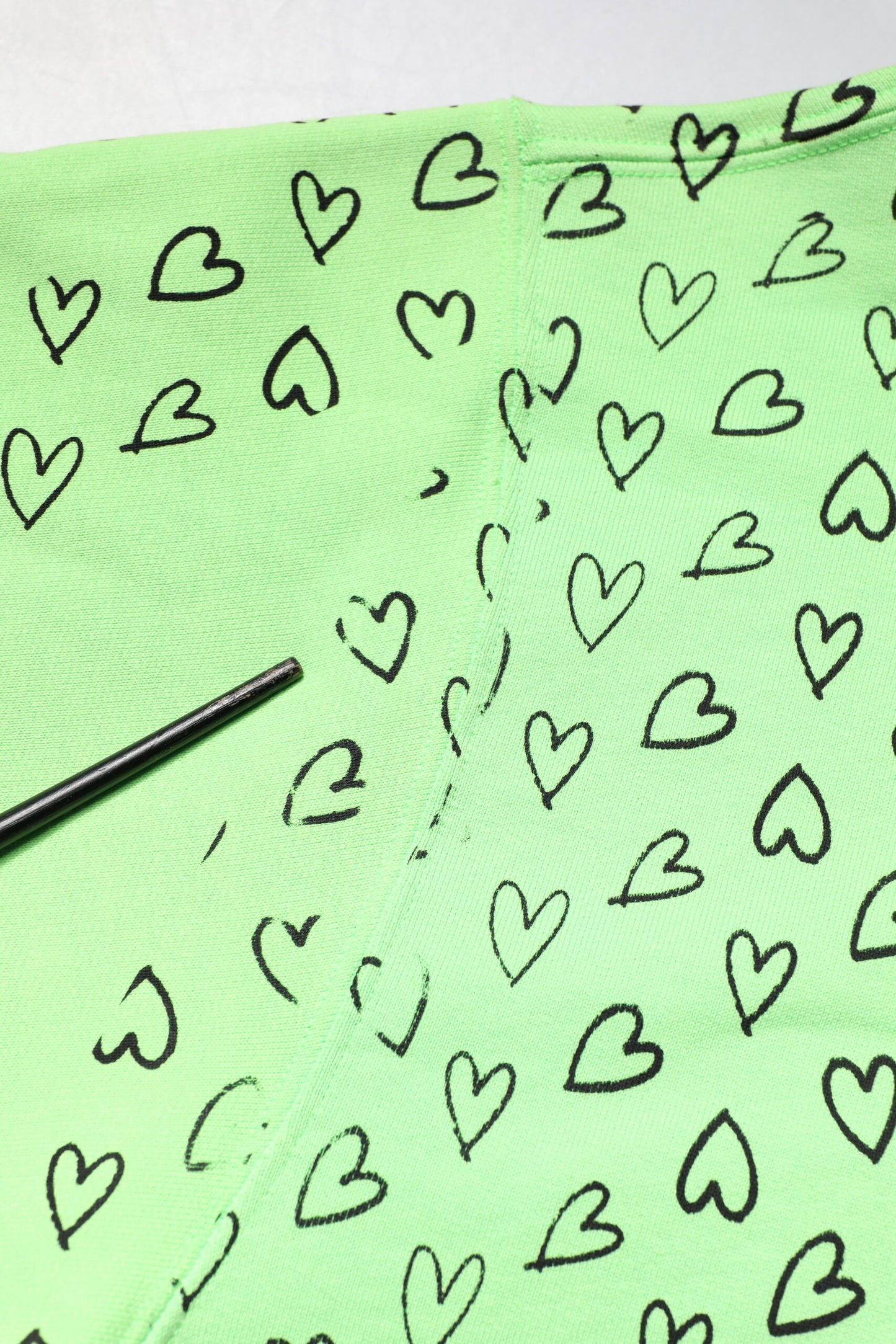 Dolce &amp; Gabbana – Kapuzenpullover aus grüner Baumwolle mit Logo-Herz-Print