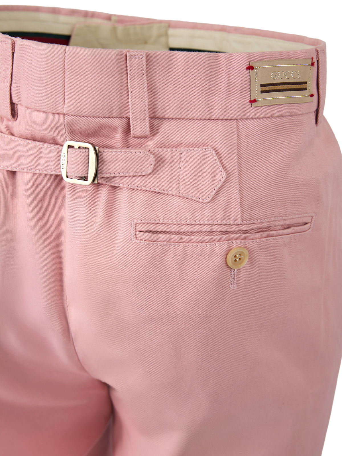 Gucci Hellrosa Baumwollhose