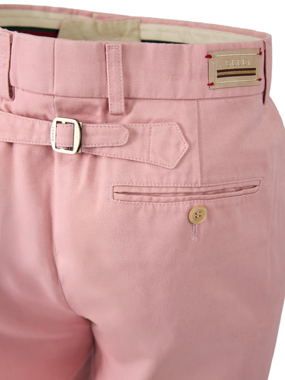 Gucci Hellrosa Baumwollhose