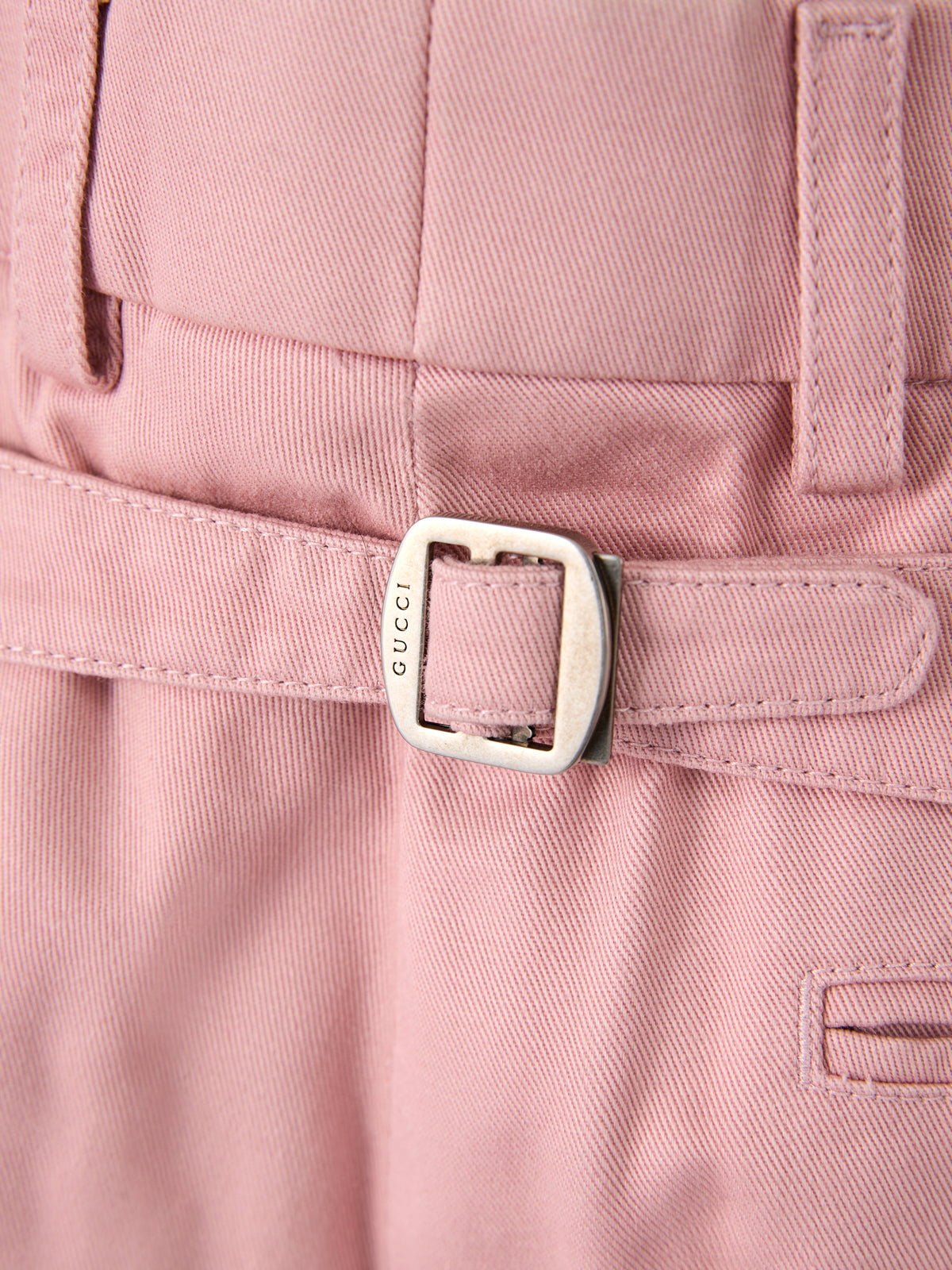 Gucci Hellrosa Baumwollhose