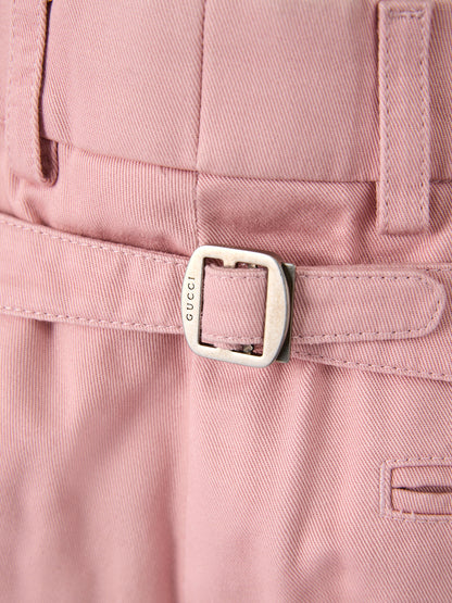 Gucci Hellrosa Baumwollhose