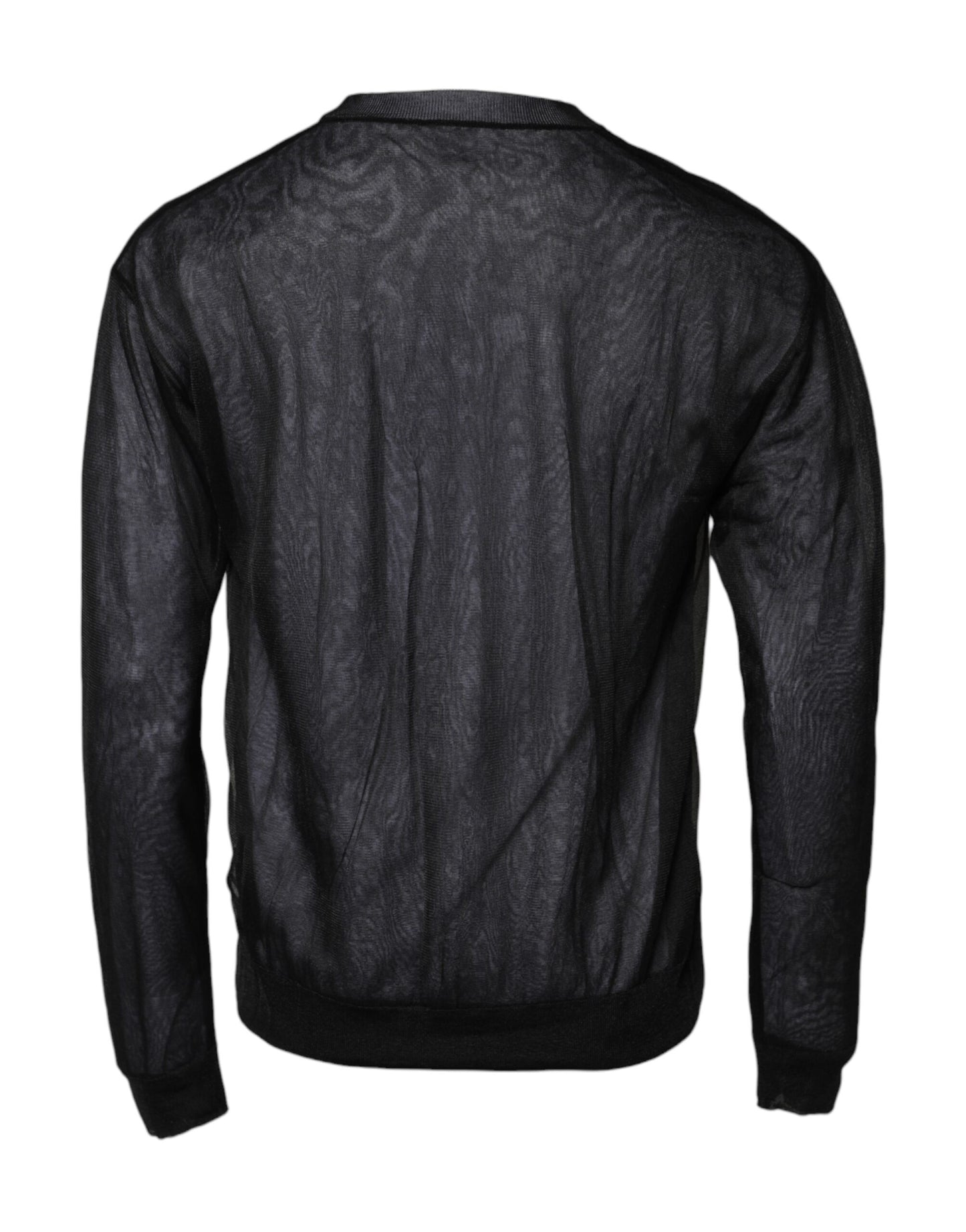 Dolce &amp; Gabbana Schwarz-Weiß-Strickpullover mit Logo