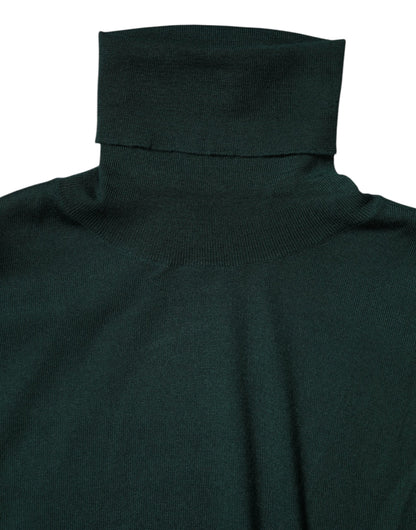 Dolce &amp; Gabbana Grüner Kaschmir-Strickpullover für Herren