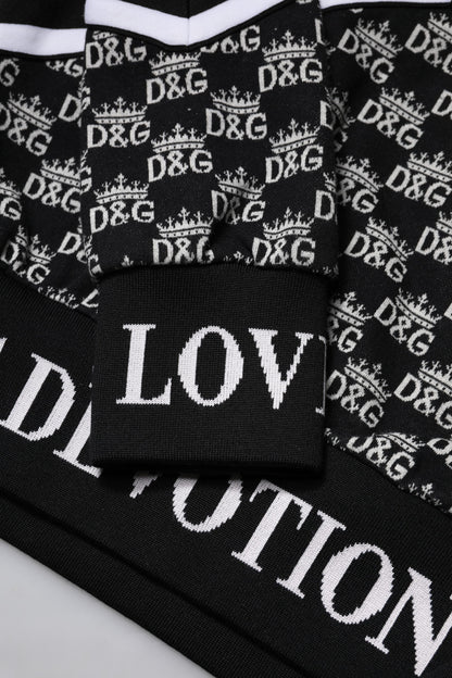 Dolce & Gabbana Multicolor Cotton Crew Neck Pullover Sweater