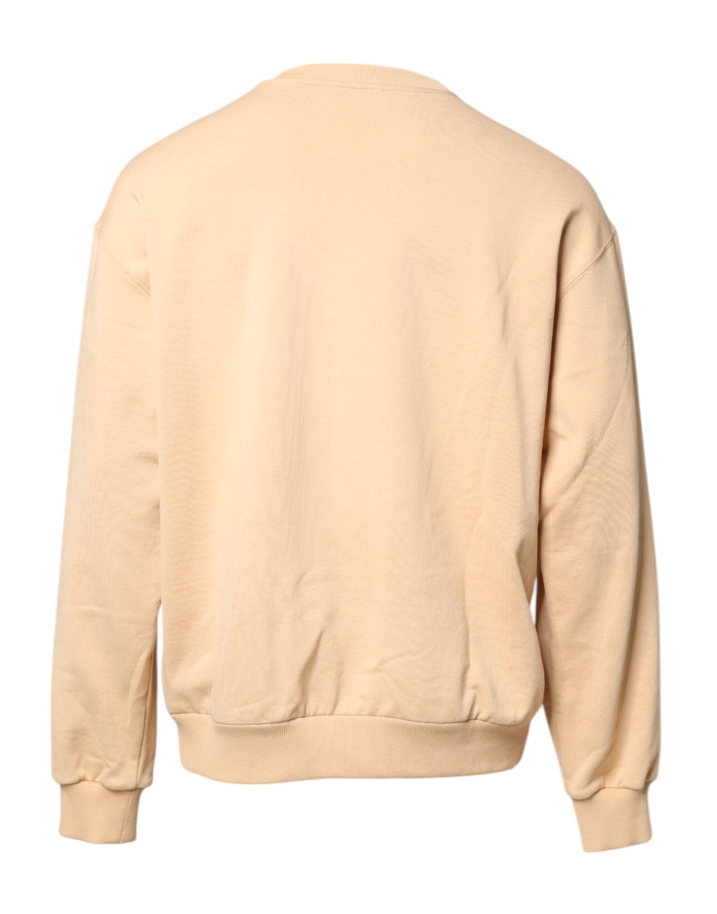 Dolce &amp; Gabbana Beige Pullover mit Rundhalsausschnitt und Kirschmuster
