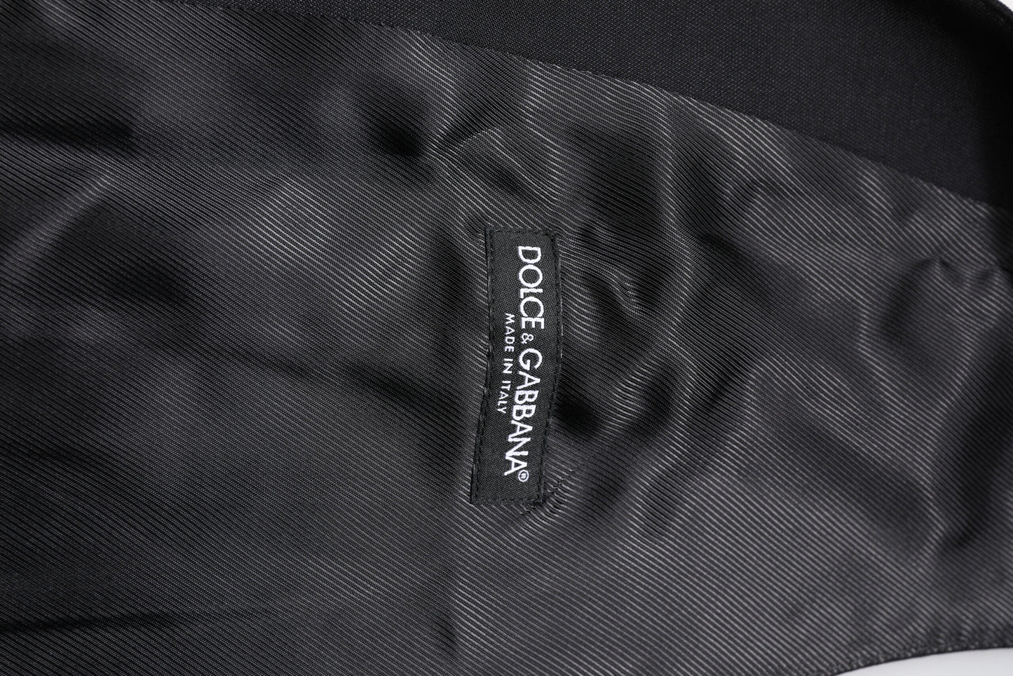 Dolce &amp; Gabbana Schwarze Wollweste, formelle Weste