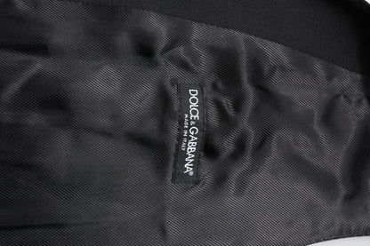 Dolce &amp; Gabbana Schwarze Wollweste, formelle Weste