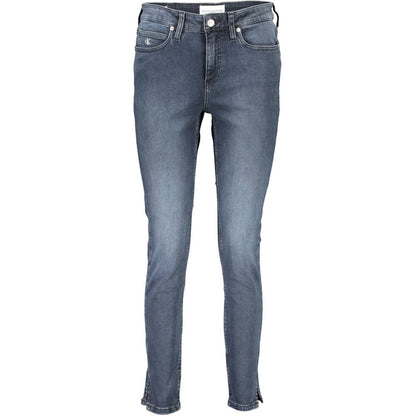 Calvin Klein Damen Skinny Jeans aus blauer Baumwolle