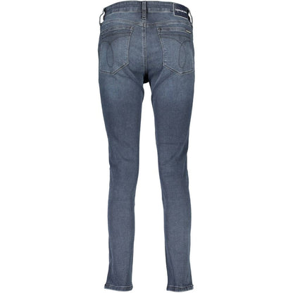 Calvin Klein Damen Skinny Jeans aus blauer Baumwolle