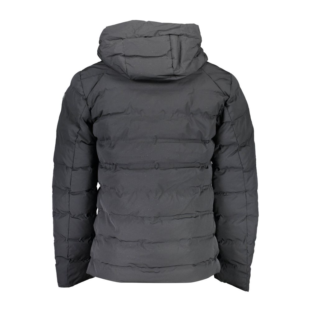 US POLO ASSN. Schwarze Polyamid-Herrenjacke