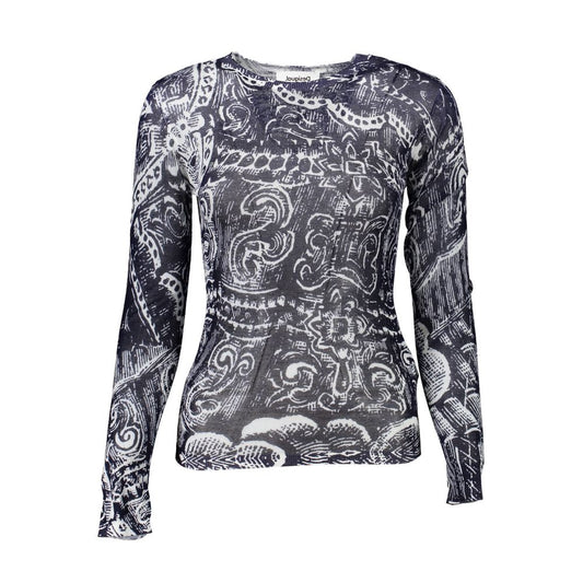 Desigual Blauer Viskose-Pullover für Damen