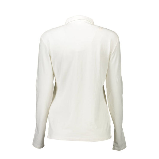 U.S. POLO ASSN. White Cotton Women Polo Shirt