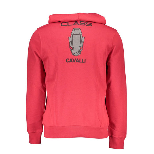 Cavalli Class Red Cotton Men Sweater
