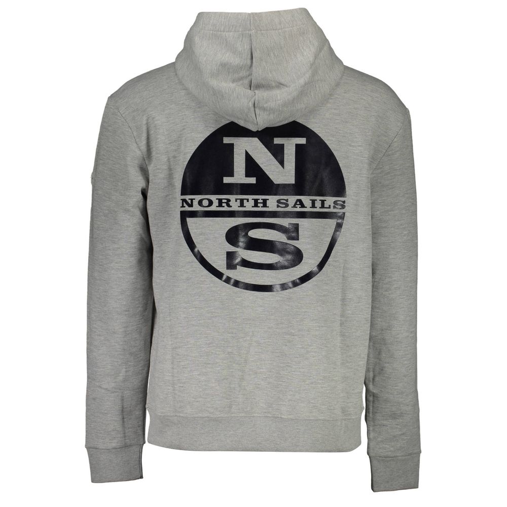 North Sails Graues Baumwoll-Herren-Sweatshirt