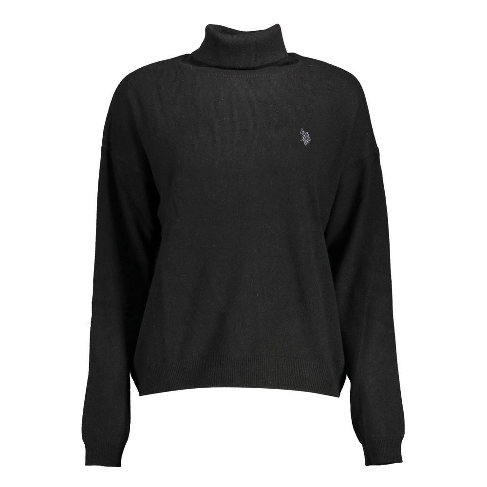 US POLO ASSN. Schwarzer Wollpullover für Damen