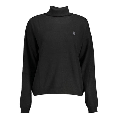 US POLO ASSN. Schwarzer Wollpullover für Damen