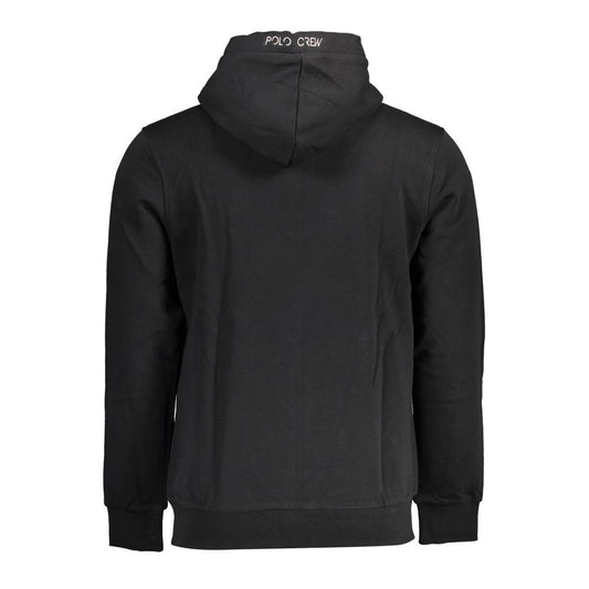 La Martina Black Cotton Men Sweater