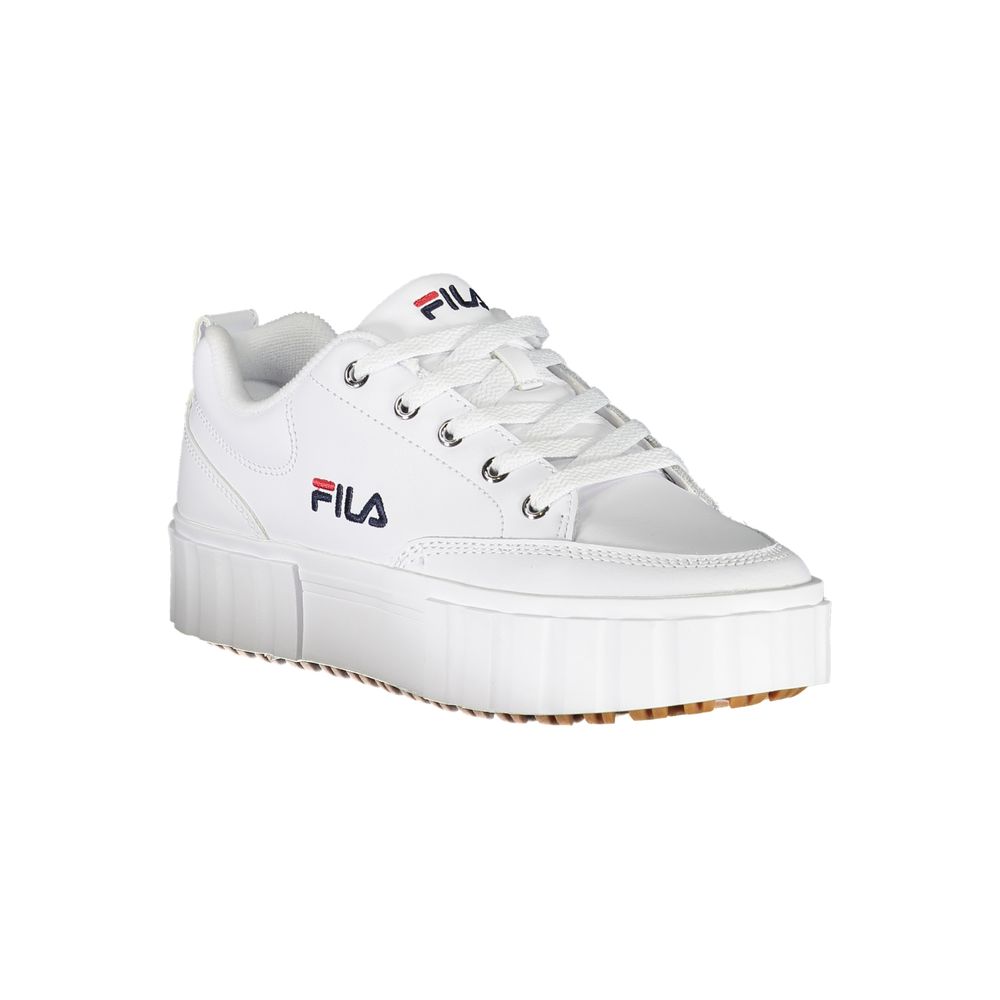 Fila Chic – Weiße Keilsneaker mit Stickerei