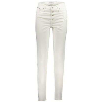 Calvin Klein Weiße Baumwolljeans für Damen