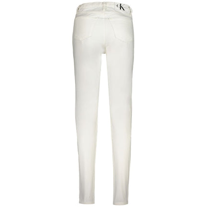 Calvin Klein Weiße Baumwolljeans für Damen