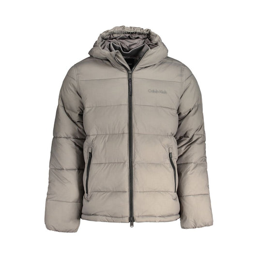 Calvin Klein Graue Nylon Herrenjacke