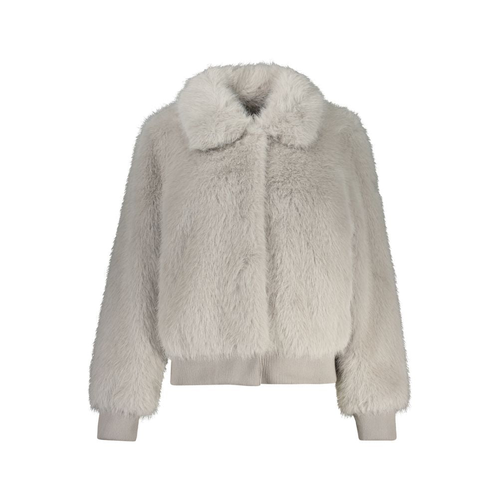 Guess Jeans Grau Polyester Jacken &amp; Mantel