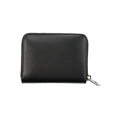 Tommy Hilfiger – Elegante schwarze Geldbörse aus Polyethylen