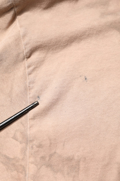 Dolce &amp; Gabbana – Kurzes T-Shirt mit Batik-Logoprint in Beige