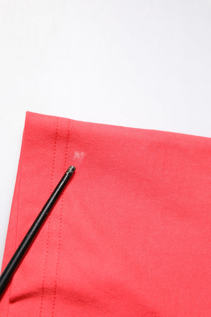 Dolce & Gabbana Red Cotton Lettering Print Crew Neck T-shirt