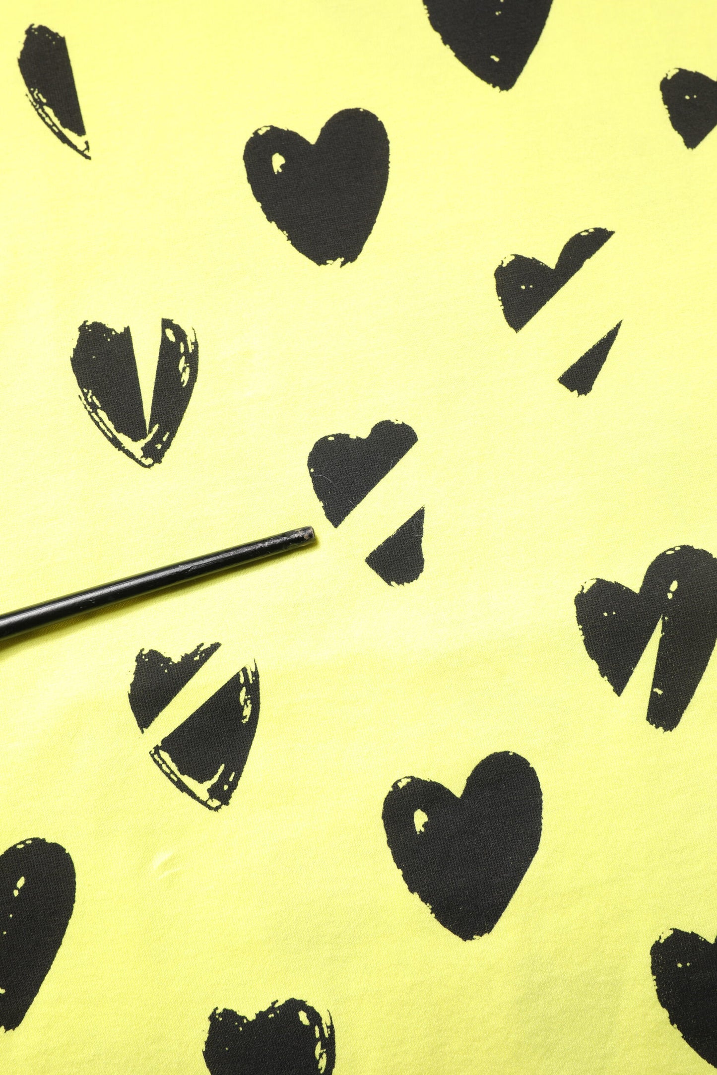 Dolce &amp; Gabbana – Ärmelloses T-Shirt aus gelber Baumwolle mit DG-Herz