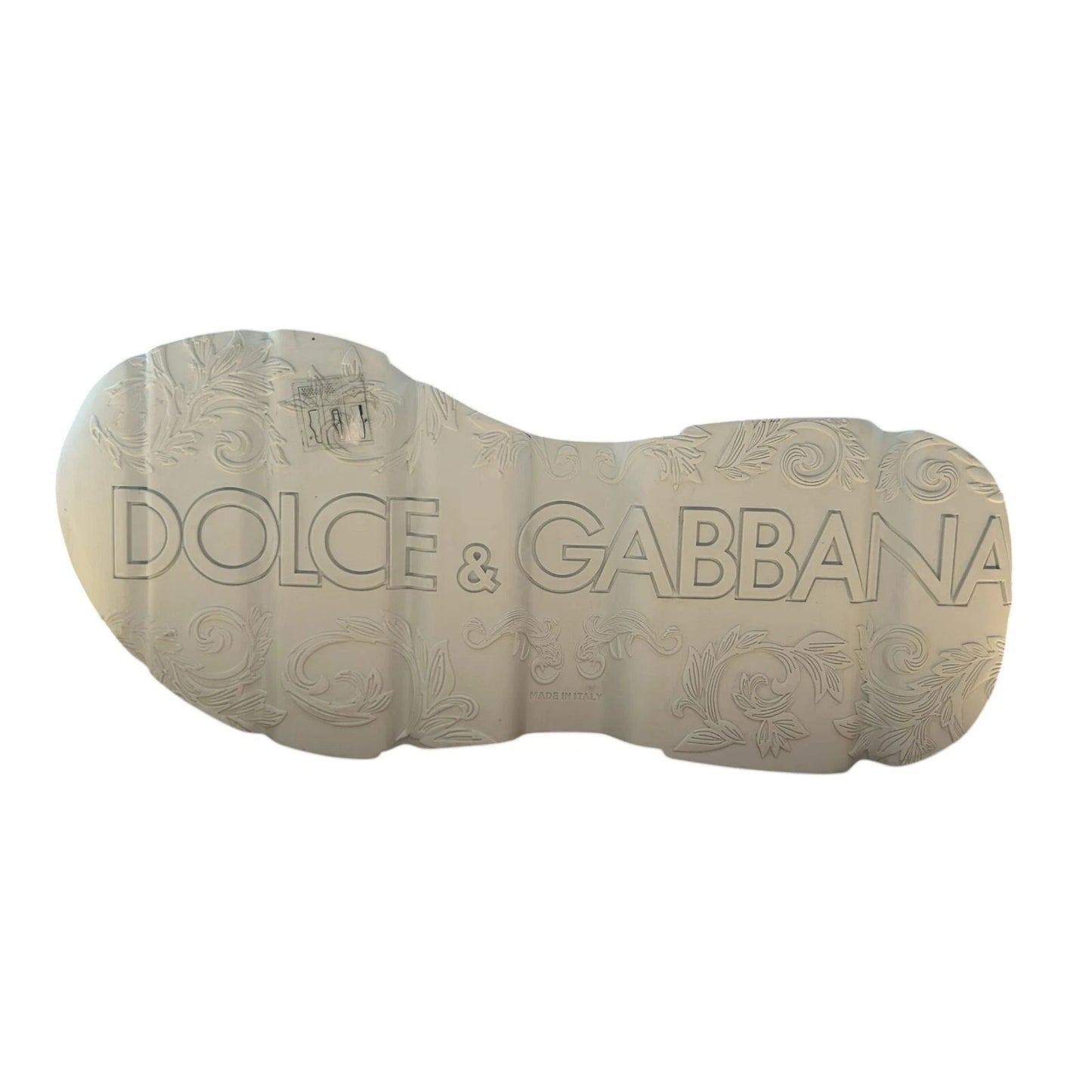 حذاء سنيكرز رجالي دولتشي آند غابانا دايماستر أبيض منخفض الرقبة