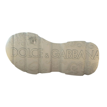 حذاء سنيكرز رجالي دولتشي آند غابانا دايماستر أبيض منخفض الرقبة